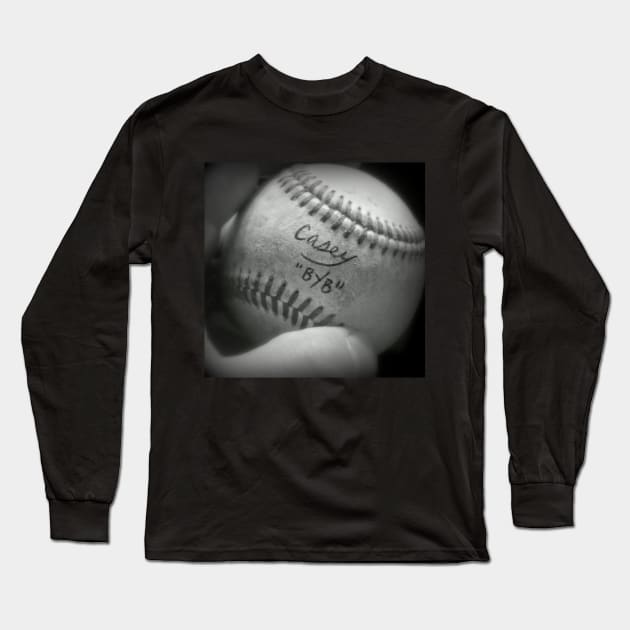 Casey 'BYB' Baseball Long Sleeve T-Shirt by Bleeding Yankee Blue